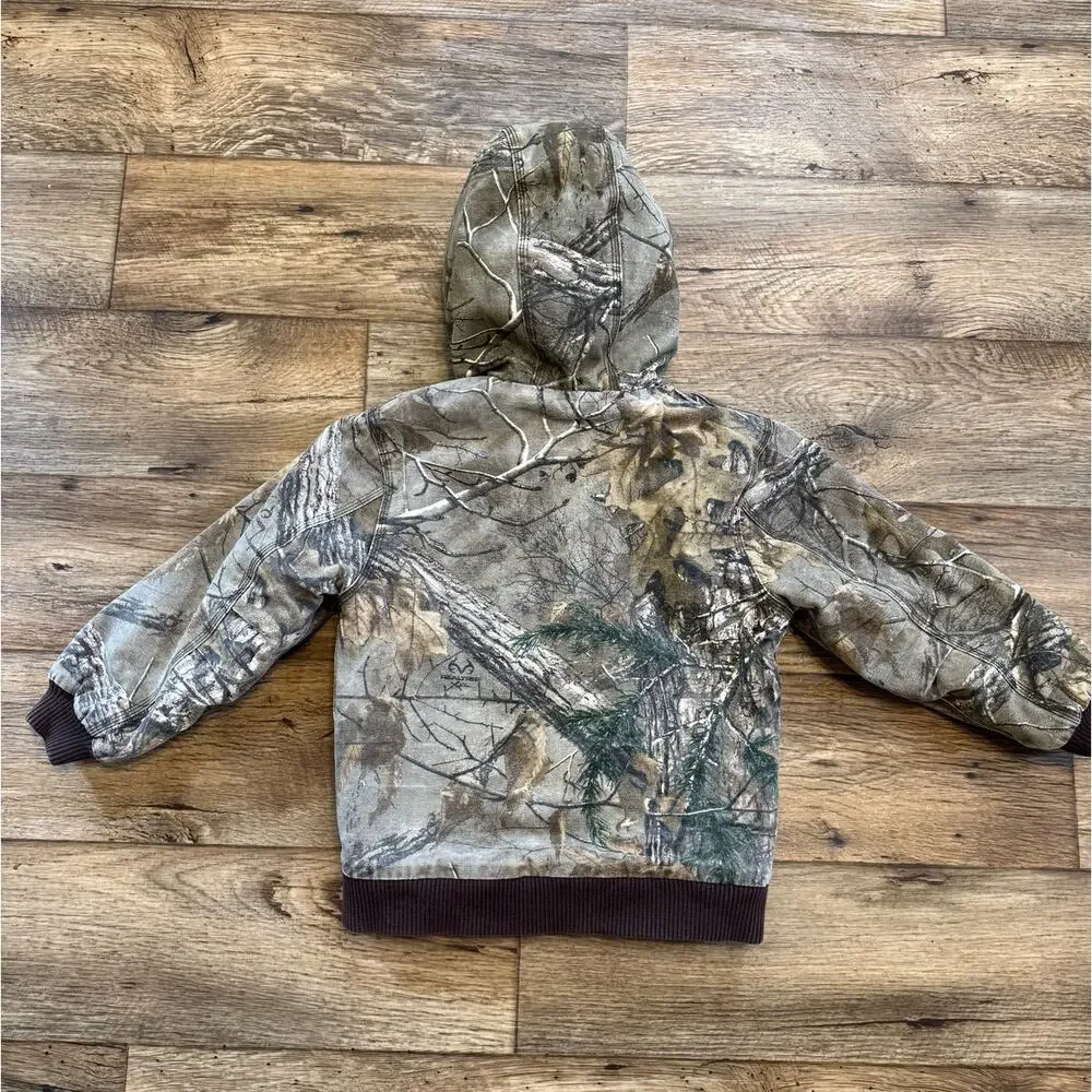 Carhartt Kids Real Tree Camo Hooded Insulated Jacket